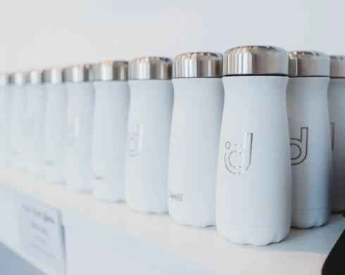 Degree Wellness water bottles.