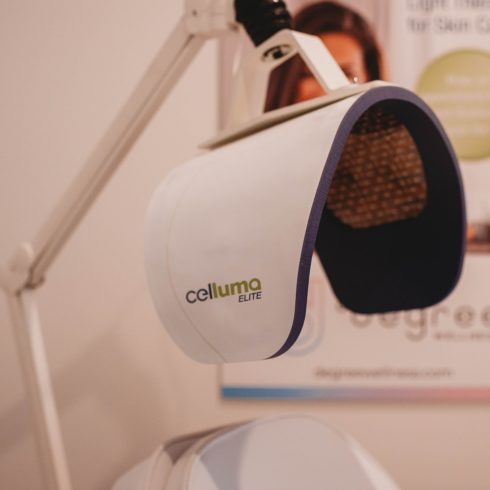 Close-up of Celluma Elite Light Therapy equipment.